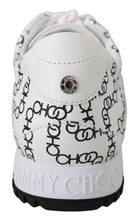 Load image into Gallery viewer, Jimmy Choo Elegant Monochrome Leather Sneakers