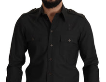 Load image into Gallery viewer, Dolce & Gabbana Dark Green Cotton Slim Fit Casual Men Shirt