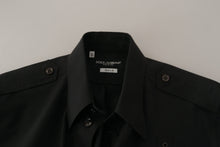 Load image into Gallery viewer, Dolce & Gabbana Dark Green Cotton Slim Fit Casual Men Shirt