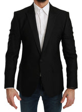Load image into Gallery viewer, Dolce & Gabbana Elegant Black Polka Dotted Wool Blend Blazer
