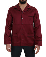 Load image into Gallery viewer, Dolce & Gabbana Red Silk Lounge Top Pajama Sleepwear Shirt
