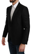 Load image into Gallery viewer, Dolce & Gabbana Elegant Black Polka Dotted Wool Blend Blazer