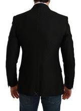 Load image into Gallery viewer, Dolce & Gabbana Elegant Black Polka Dotted Wool Blend Blazer
