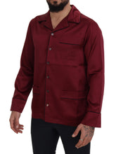 Load image into Gallery viewer, Dolce & Gabbana Red Silk Lounge Top Pajama Sleepwear Shirt