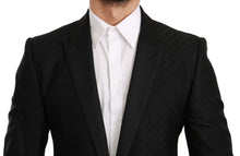 Load image into Gallery viewer, Dolce & Gabbana Elegant Black Polka Dotted Wool Blend Blazer