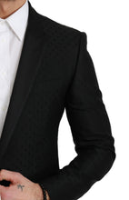 Load image into Gallery viewer, Dolce & Gabbana Elegant Black Polka Dotted Wool Blend Blazer