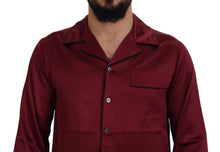 Load image into Gallery viewer, Dolce & Gabbana Red Silk Lounge Top Pajama Sleepwear Shirt