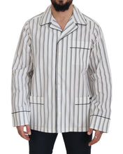 Load image into Gallery viewer, Dolce & Gabbana White Stripes Cotton Pajama Sleepwear Shirt
