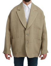 Load image into Gallery viewer, Dolce & Gabbana Chic Beige Jute Single-Breasted Blazer
