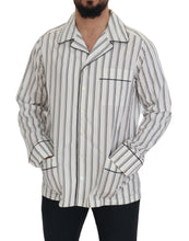 Load image into Gallery viewer, Dolce & Gabbana White Stripes Cotton Pajama Sleepwear Shirt