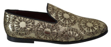 Load image into Gallery viewer, Dolce & Gabbana Gold Bordeaux Loafers Slides Dress Shoes