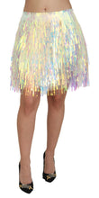 Load image into Gallery viewer, Dolce & Gabbana Iridescent Fringe Mini Skirt Mid Waist