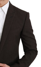 Load image into Gallery viewer, Dolce & Gabbana Elegant Brown Virgin Wool Martini Blazer