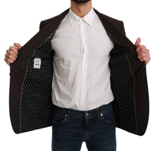 Load image into Gallery viewer, Dolce & Gabbana Elegant Brown Virgin Wool Martini Blazer