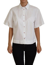 Load image into Gallery viewer, Dolce & Gabbana Elegant White Cotton Button-Up Blouse