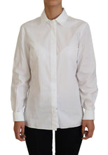 Load image into Gallery viewer, Dolce & Gabbana Elegant White Cotton Button-Up Top