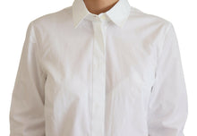 Load image into Gallery viewer, Dolce & Gabbana Elegant White Cotton Button-Up Top