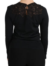 Load image into Gallery viewer, Dolce & Gabbana Elegant Silk-Blend Black Lace Blouse