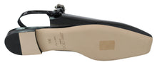 Load image into Gallery viewer, Jimmy Choo Elegant Black Patent Flats with Crystal Accent