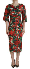 Load image into Gallery viewer, Dolce & Gabbana Enchanting Floral Print Sheath Dress