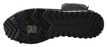 Load image into Gallery viewer, Jimmy Choo Elegant Knitted Lurex Sneakers in Black and Silver