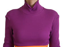 Load image into Gallery viewer, Dolce & Gabbana Elegant Purple Turtle Neck Pullover Sweater