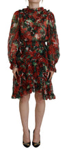 Load image into Gallery viewer, Dolce & Gabbana Elegant Multicolor A-Line Silk Dress