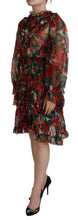 Load image into Gallery viewer, Dolce & Gabbana Elegant Multicolor A-Line Silk Dress