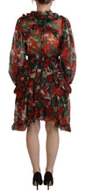 Load image into Gallery viewer, Dolce & Gabbana Elegant Multicolor A-Line Silk Dress