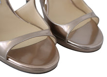 Load image into Gallery viewer, Jimmy Choo Ballet Pink Liquid Mirror Leather Sandals