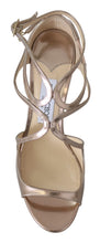 Load image into Gallery viewer, Jimmy Choo Ballet Pink Liquid Mirror Leather Sandals