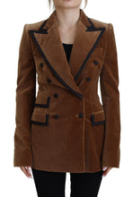 Load image into Gallery viewer, Dolce & Gabbana Elegant Double Breasted Brown Blazer Jacket