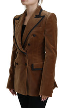 Load image into Gallery viewer, Dolce & Gabbana Elegant Double Breasted Brown Blazer Jacket