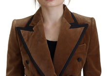Load image into Gallery viewer, Dolce & Gabbana Elegant Double Breasted Brown Blazer Jacket