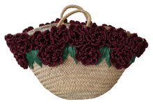 Load image into Gallery viewer, Dolce & Gabbana Chic Floral Straw Tote Elegance