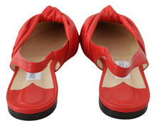 Load image into Gallery viewer, Jimmy Choo Chic Red Pointed Toe Leather Flats