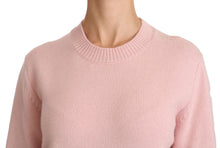 Load image into Gallery viewer, Dolce & Gabbana Cashmere-Blend Pink Crew Neck Sweater