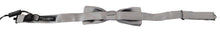 Load image into Gallery viewer, Dolce & Gabbana Elegant Gray Silk Bow Tie