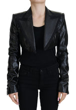 Load image into Gallery viewer, Dolce & Gabbana Elegant Cropped Black Designer Jacket