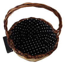 Load image into Gallery viewer, Dolce & Gabbana Chic Beige Wicker Basket Tote Bag
