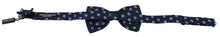 Load image into Gallery viewer, Dolce & Gabbana Elegant Blue Patterned Silk Bow Tie