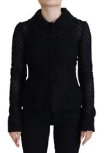 Load image into Gallery viewer, Dolce & Gabbana Elegant Black Wool Blend Button Down Jacket