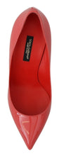 Load image into Gallery viewer, Dolce & Gabbana Elegant Dark Pink Patent Leather Pumps
