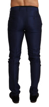 Load image into Gallery viewer, Dolce & Gabbana Elegant Navy Slim Fit Men's Wool Trousers
