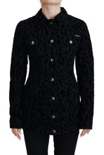 Load image into Gallery viewer, Dolce & Gabbana Chic Leopard Pattern Denim Jacket