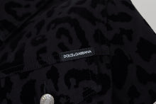 Load image into Gallery viewer, Dolce & Gabbana Chic Leopard Pattern Denim Jacket