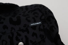 Load image into Gallery viewer, Dolce & Gabbana Chic Leopard Print Button Down Denim Jacket