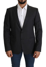 Load image into Gallery viewer, Dolce & Gabbana Elegant Gray Wool Silk Blend Slim Fit Blazer