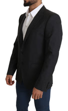 Load image into Gallery viewer, Dolce & Gabbana Elegant Gray Wool Silk Blend Slim Fit Blazer