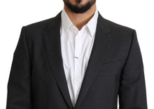 Load image into Gallery viewer, Dolce & Gabbana Elegant Gray Wool Silk Blend Slim Fit Blazer